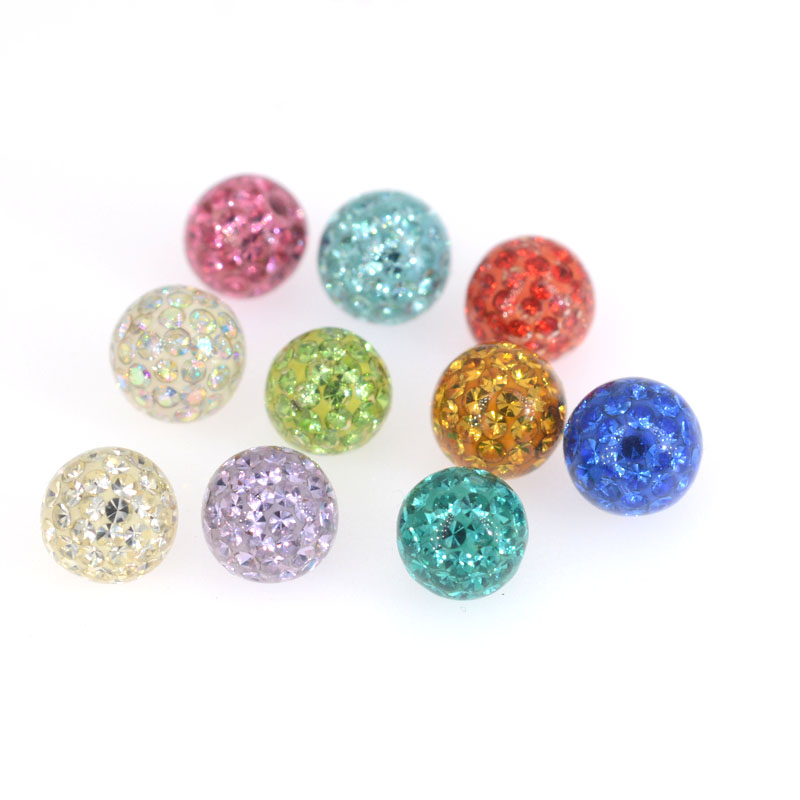 Body Jewelry Replacement Ball - 10Pcs 16g&14g 3-5mm Pierścień do przekłuwania