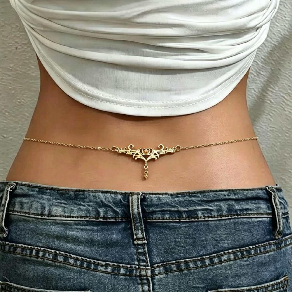 Body Jewelry Y2K - Gotycki Łańcuszek na Pas dla Kobiet,