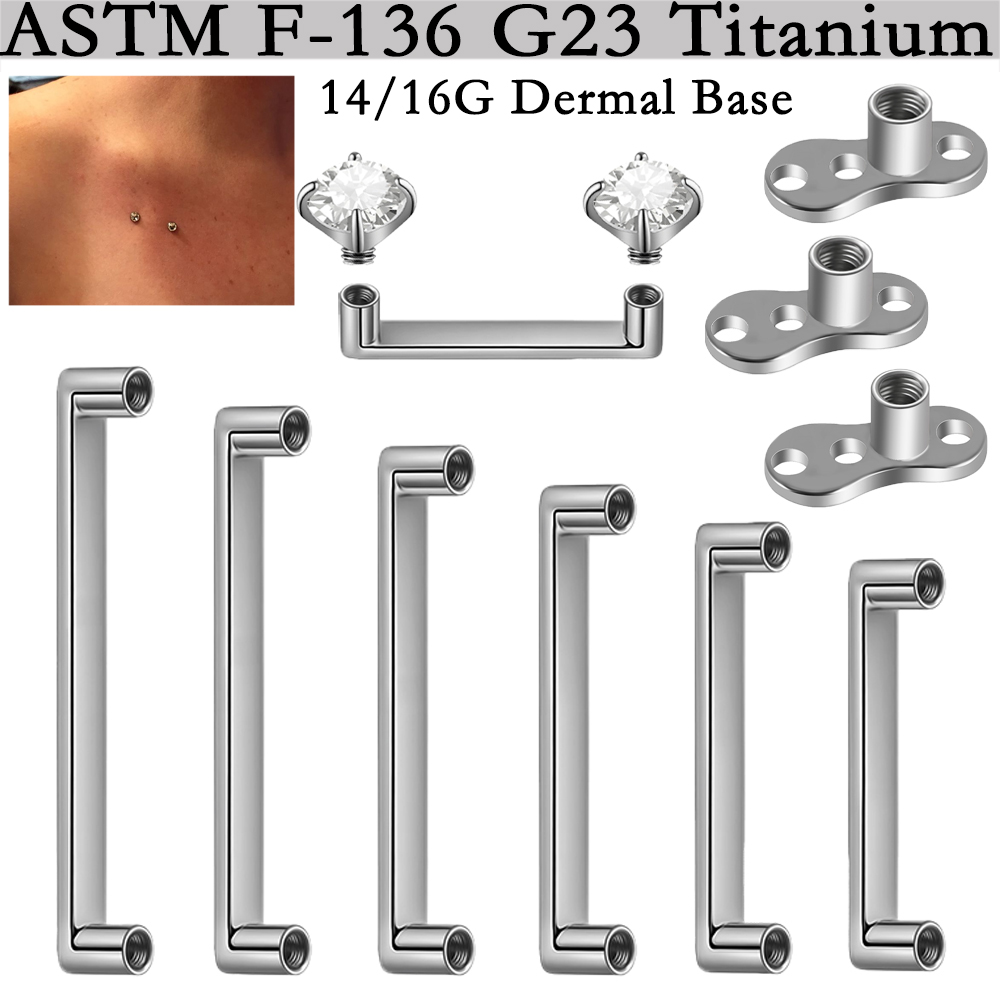 Body Jewelry Dermal - 5/1 SZT. G23 Tytanowy Pierścień do