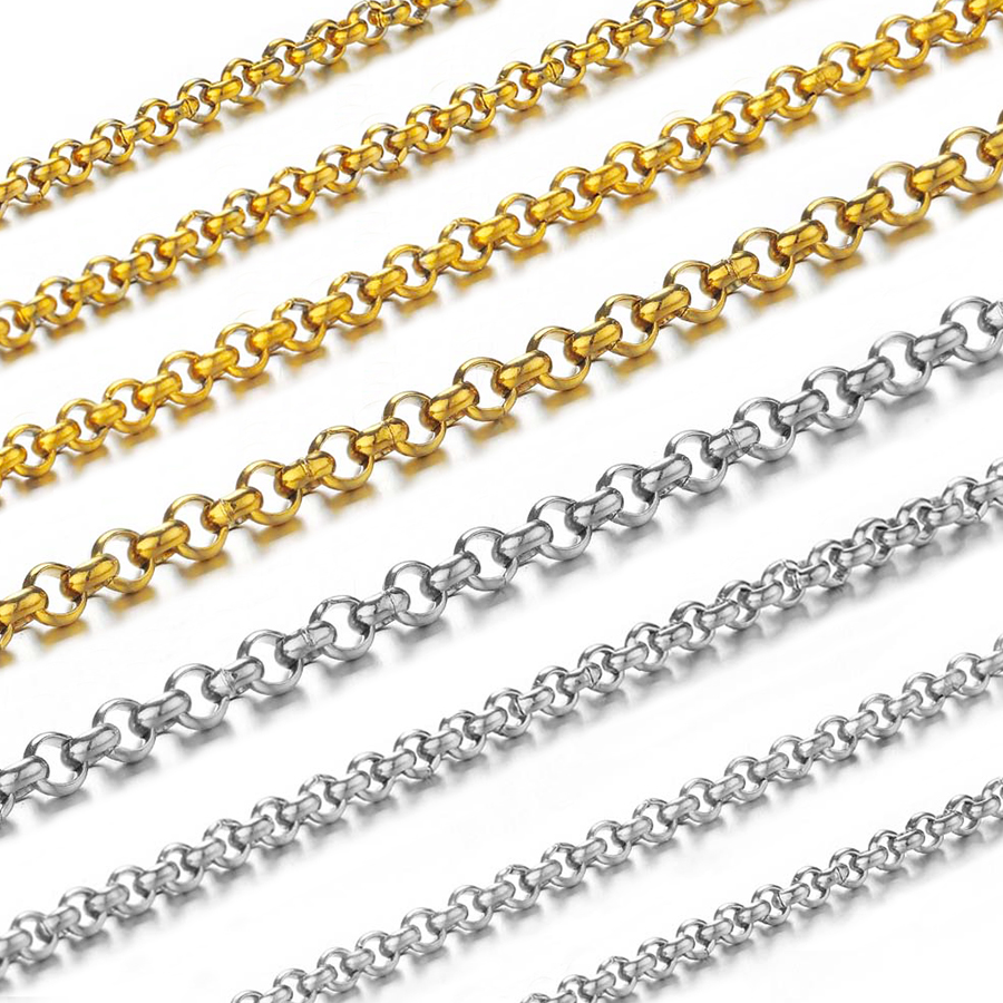 Body Jewelry Chains - 1 Metr Łańcuszka ze Stali Nierdzewnej
