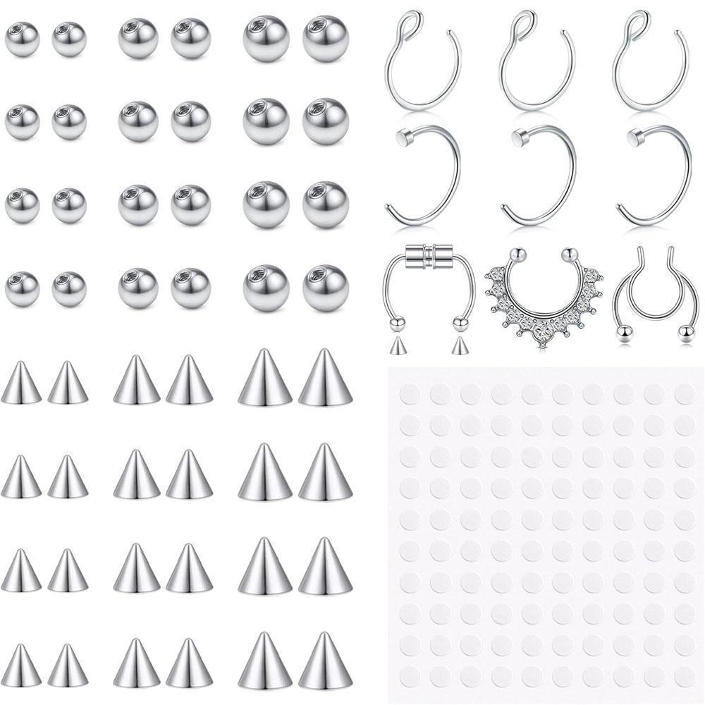 Body Jewelry Replacement Ball - Zestaw 1-157 szt. Sztuczne kolczyki do