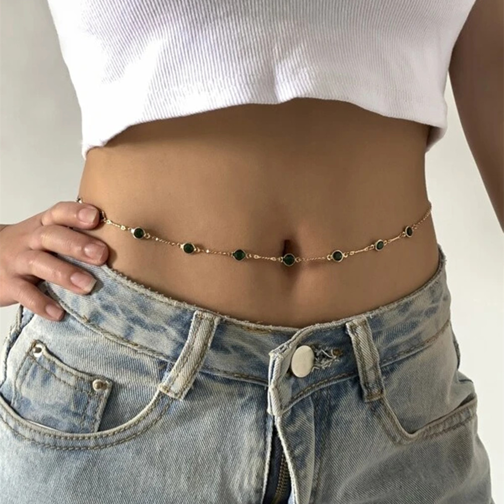 Body Jewelry Y2K - Moda Seksowny Vintage Estetyczny Łańcuch na