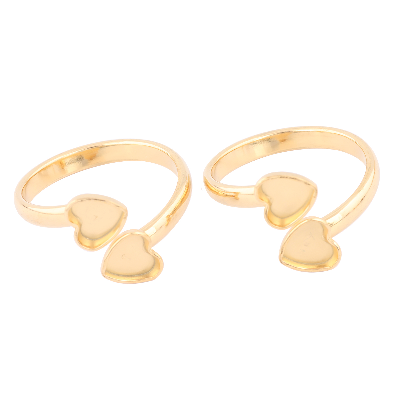 Daith Heart Ring - 10 sztuk ze stali nierdzewnej pozłacane