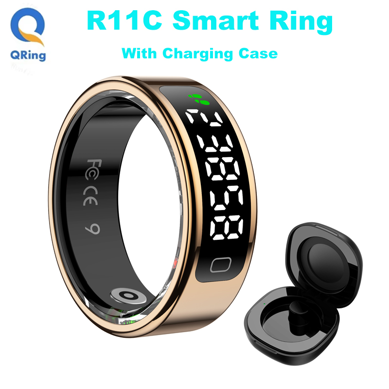 Daith Heart Ring - AMZMAX R11C ekran wyświetlacza inteligentny pierścień