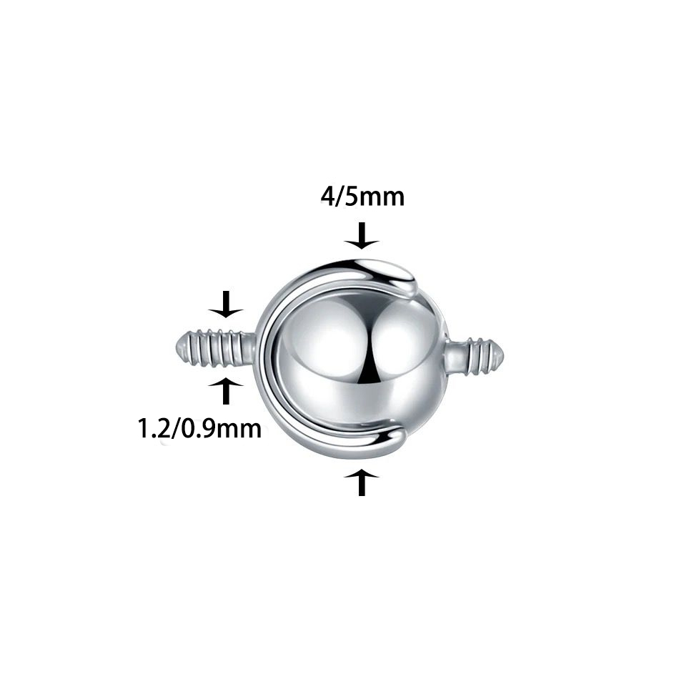 1 szt. 16G/14G 4/5mm przemysło – Body Jewelry Replacement Ball recenzja i cena