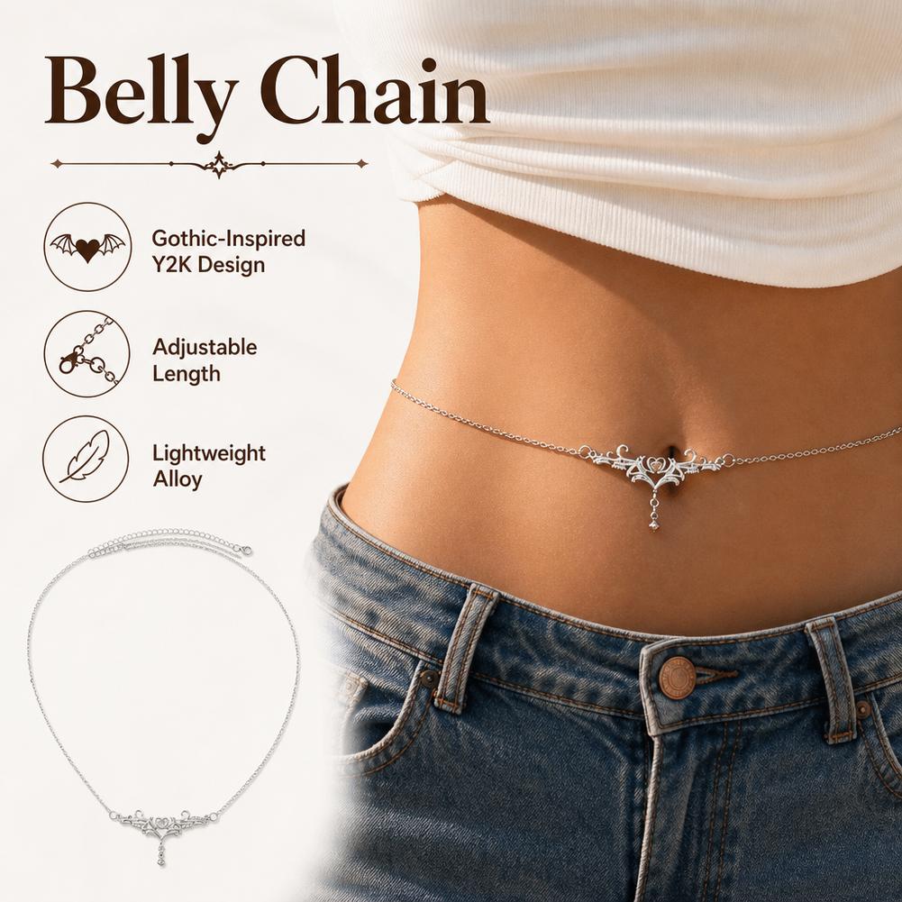 Gotycki Łańcuszek na Pas z Pło – Body Jewelry Y2K recenzja i cena