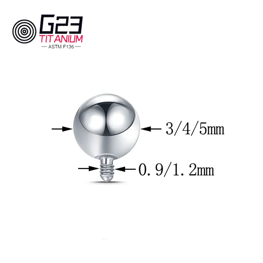 Hurtownia 10/50 szt. Tytanowe  – Body Jewelry Replacement Ball recenzja i cena