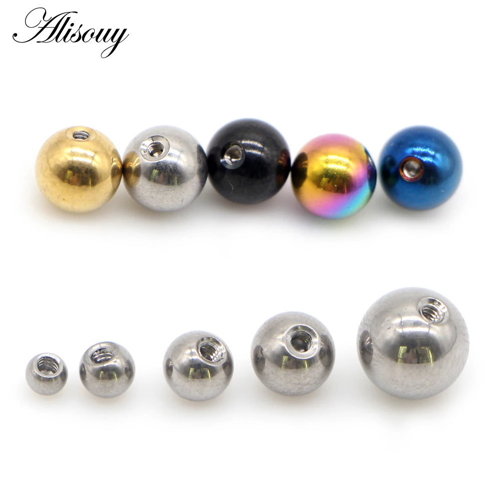 Alisouy 10 sztuk/partia Stal N – Body Jewelry Replacement Ball recenzja i cena