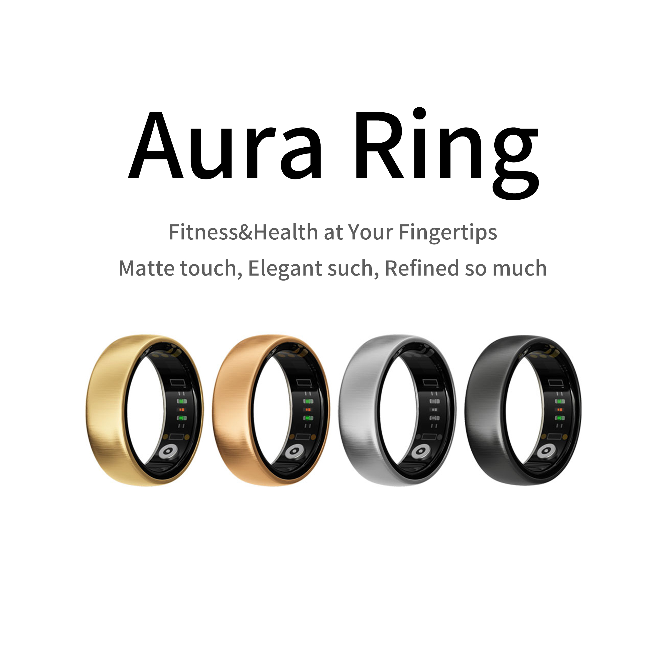 AURA Matt Smart Ring Fitness S – Daith Heart Ring recenzja i cena