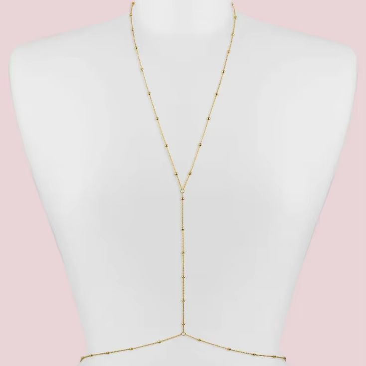 Prosty łańcuszek z koralikami  – Body Jewelry Bra recenzja i cena