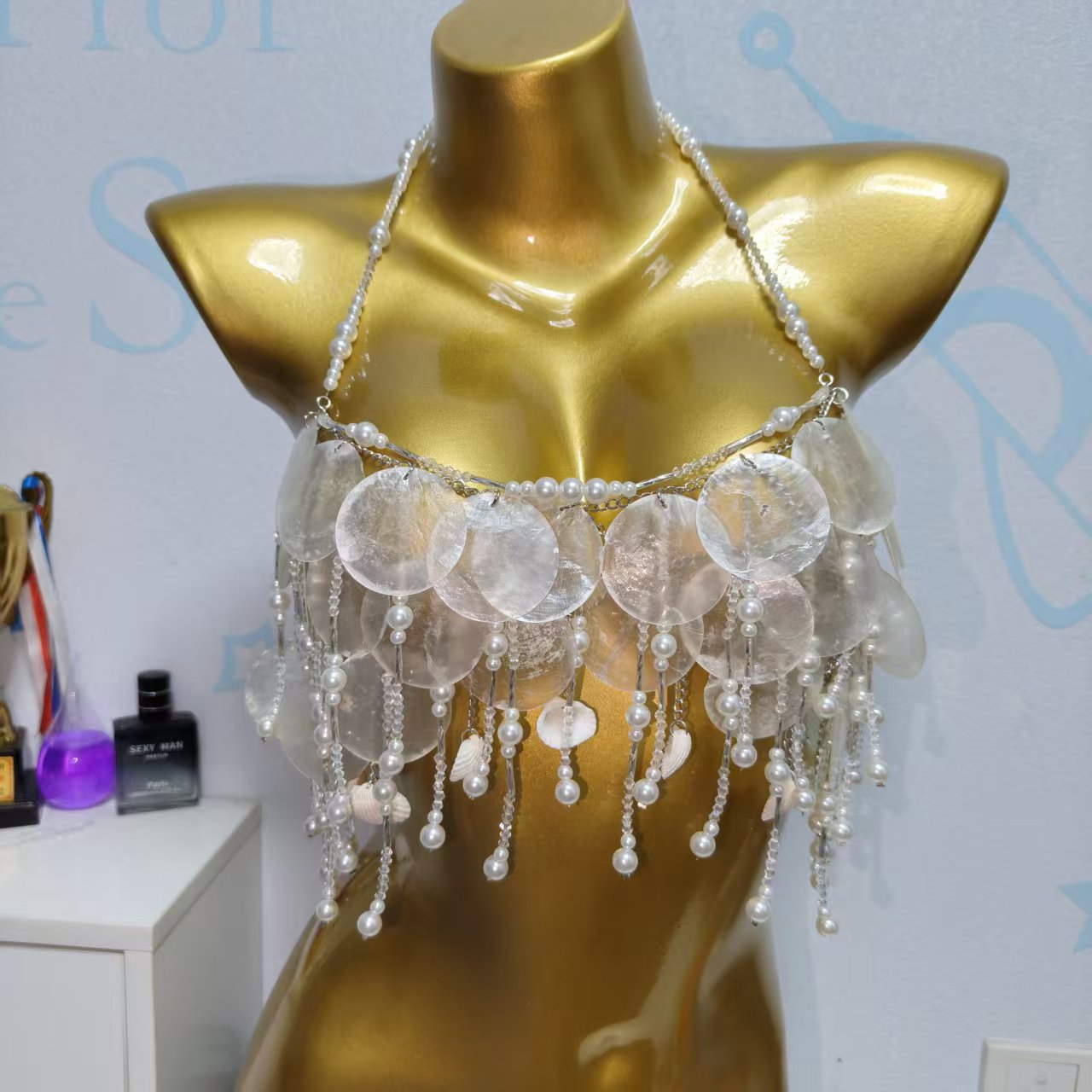 Ręcznie Robiony Błyszczący Str – Body Jewelry Bra recenzja i cena
