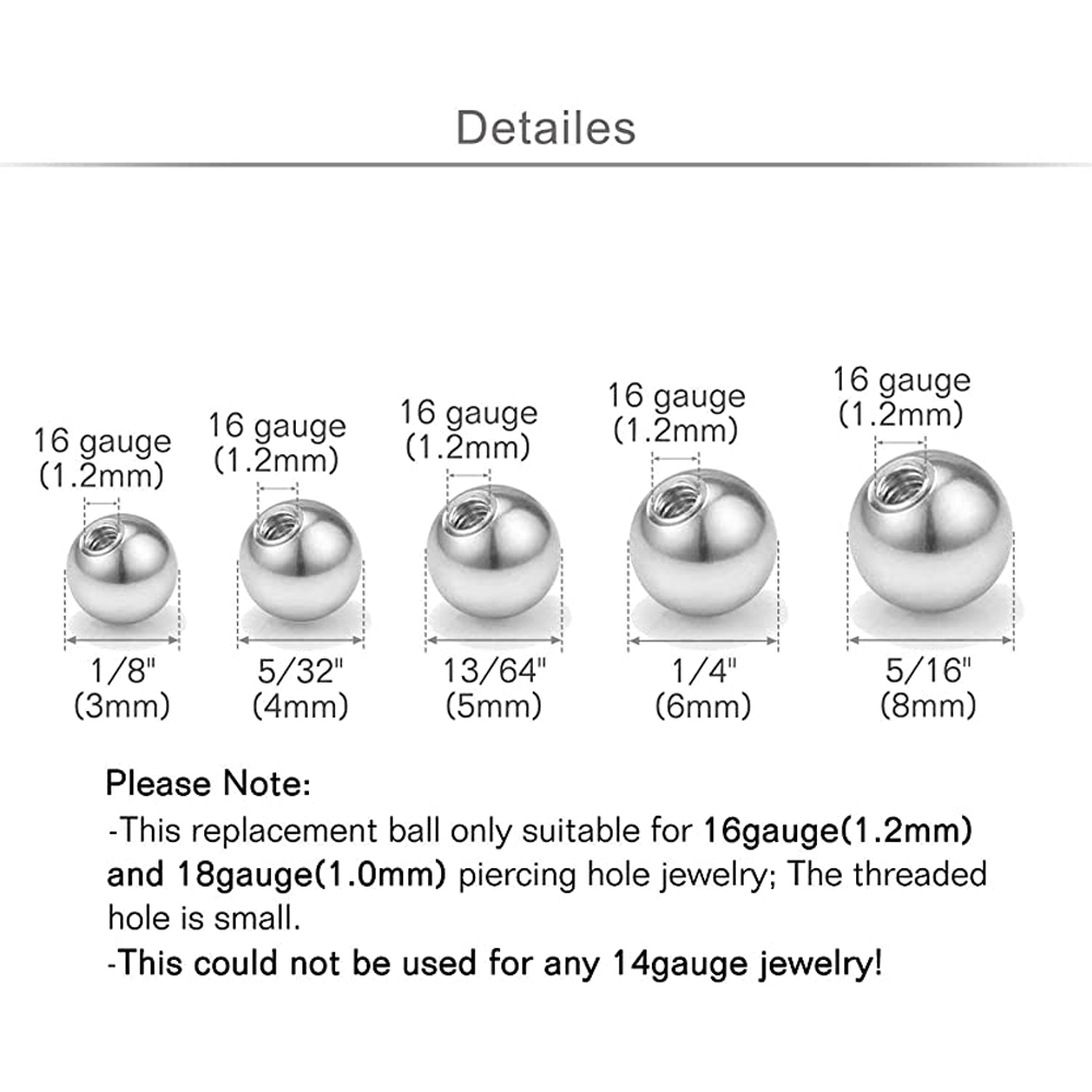 20 sztuk wymiana kulki biżuter – Body Jewelry Replacement Ball recenzja i cena