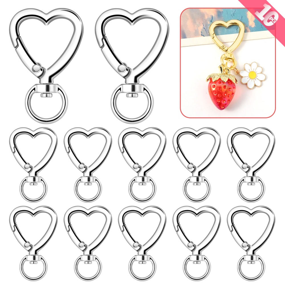 10 szt. Metalowe zapięcia typu – Daith Heart Ring recenzja i cena