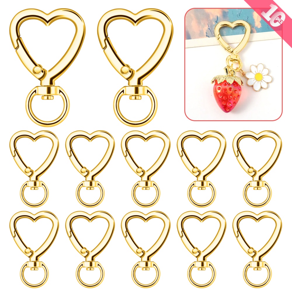 10 szt. Metalowe zapięcia typu – Daith Heart Ring recenzja i cena