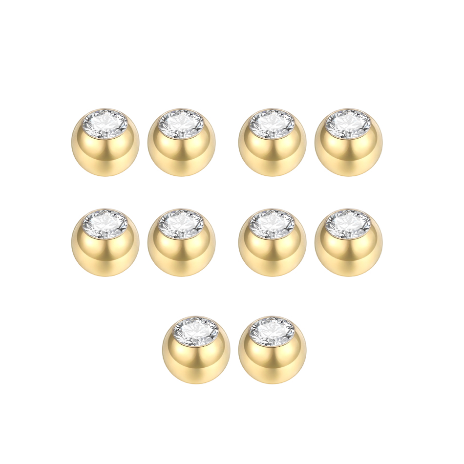 10 sztuk stalowe Piercing kulk – Body Jewelry Replacement Ball recenzja i cena