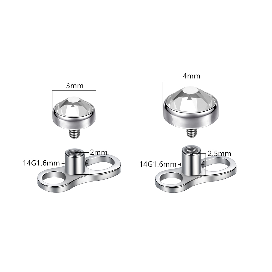 1 szt./5 szt. Tytanowe mikro p – Body Jewelry Dermal recenzja i cena