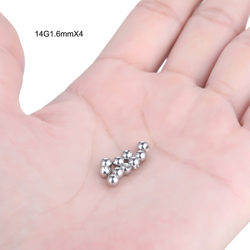 10PC kulki śrubowe ze stali ni – Body Jewelry Replacement Ball recenzja i cena