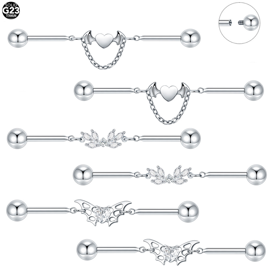 1 szt. Tytanowy kolczyk indust – Body Jewelry Industrial recenzja i cena
