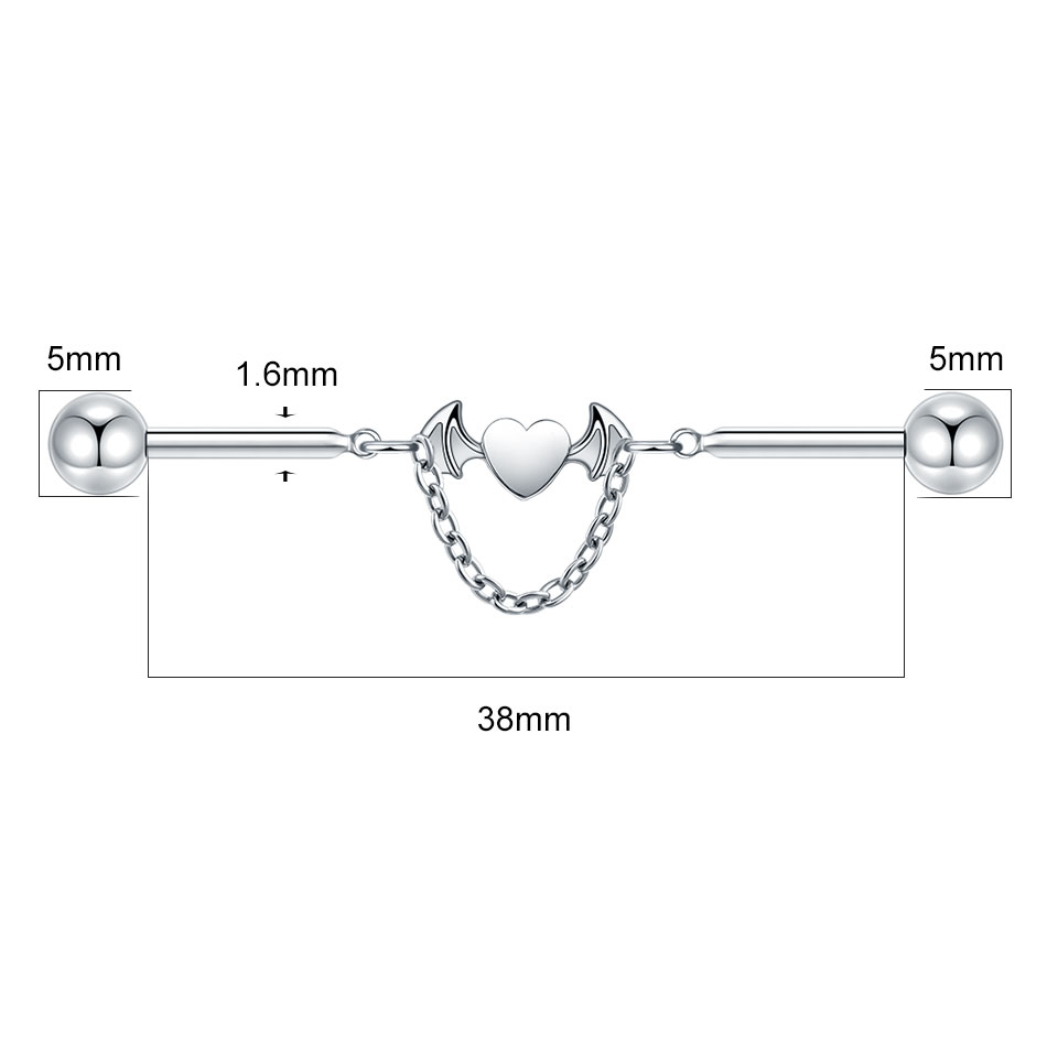 1 szt. Tytanowy kolczyk indust – Body Jewelry Industrial recenzja i cena