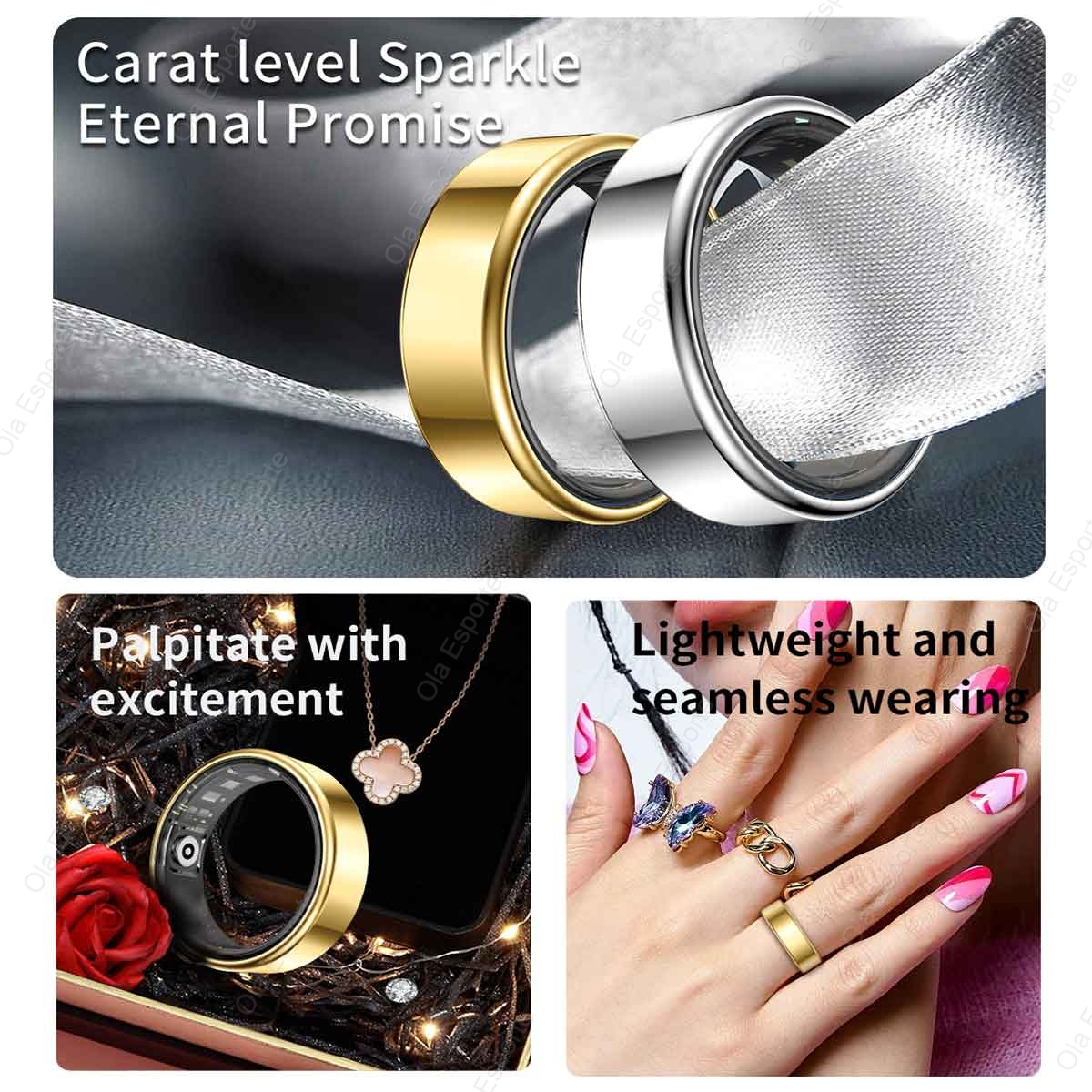 Inteligentny pierścień ze stop – Daith Heart Ring recenzja i cena